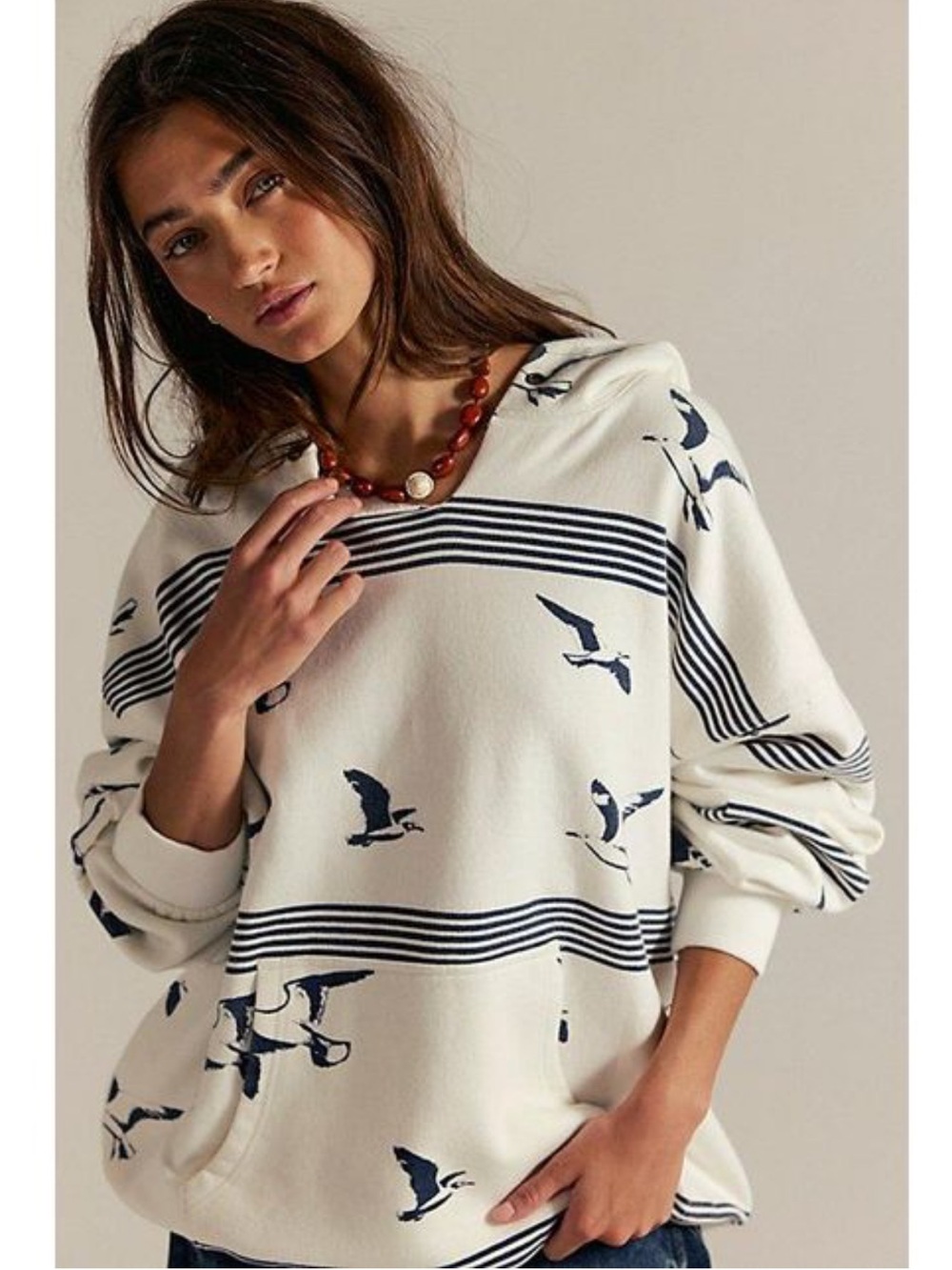 Free People We the Free It’s a Vibe Printed Hoodie